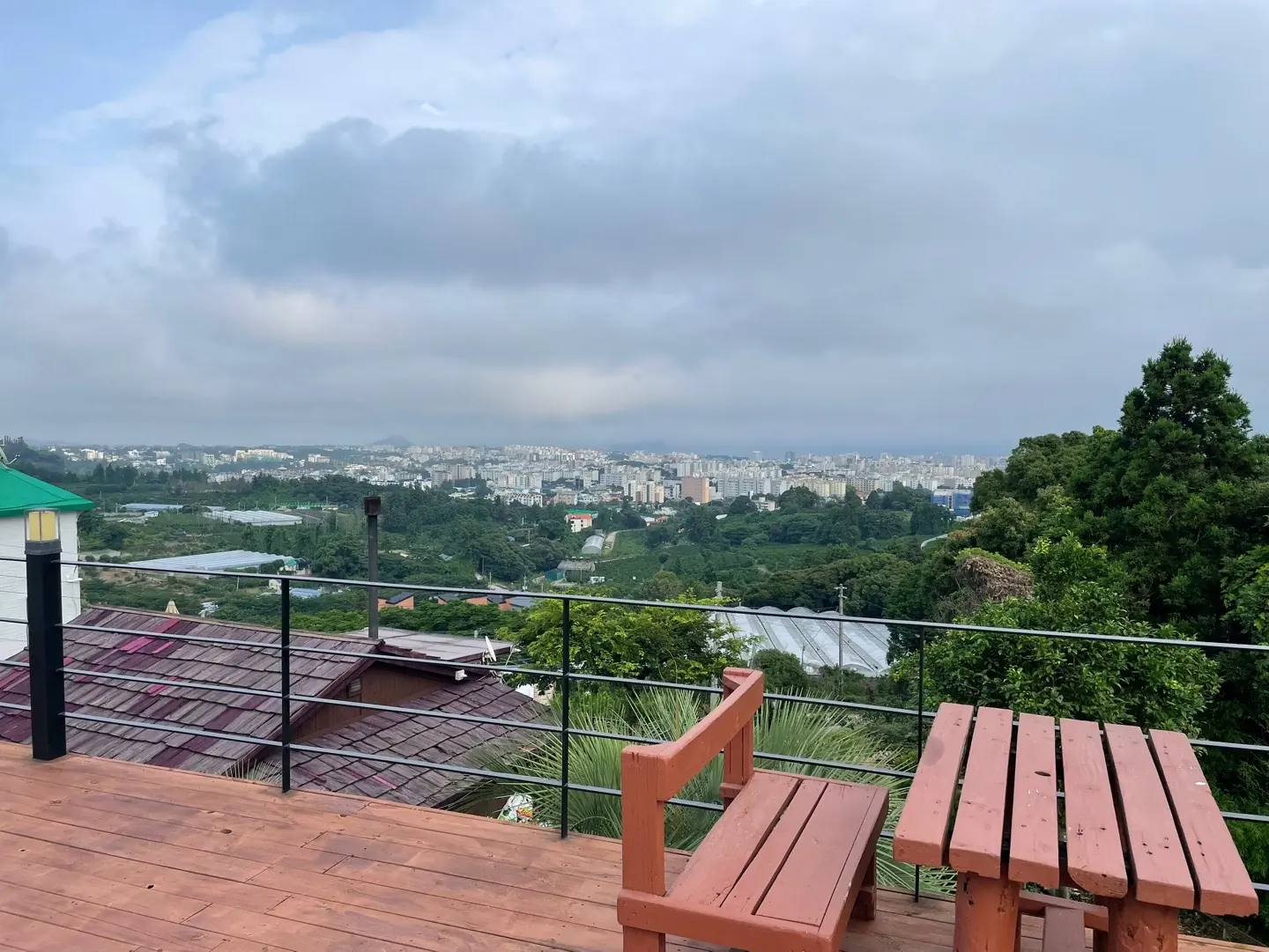 The deck above Seogwipo